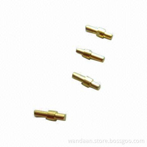 Brass pin with gold plating